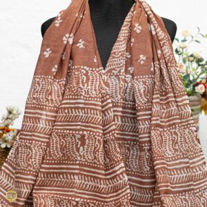 Handloom natural dye scarf