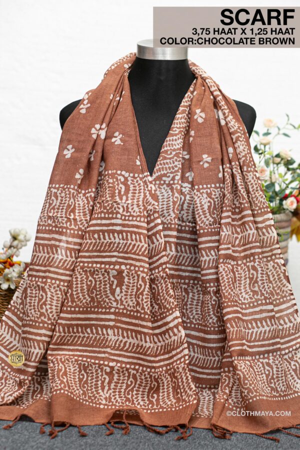 Handloom natural dye scarf