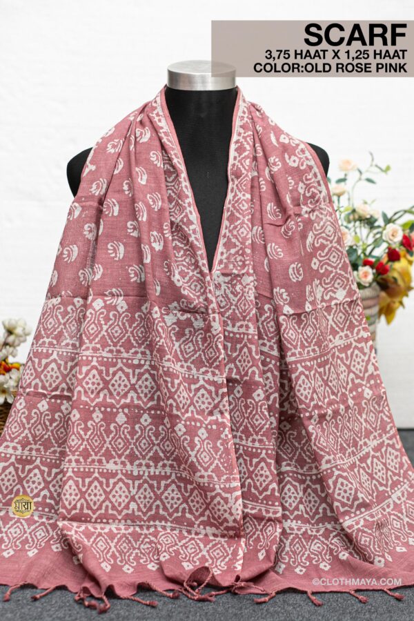 Handloom natural dye scarf