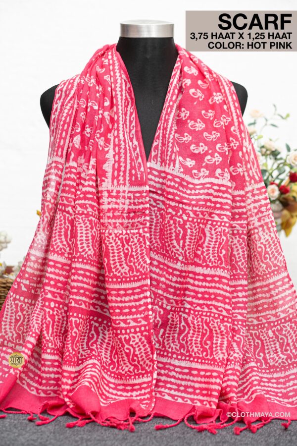 Handloom natural dye scarf