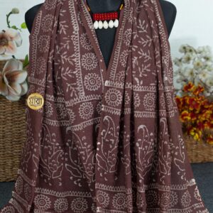 Handloom natural dye scarf