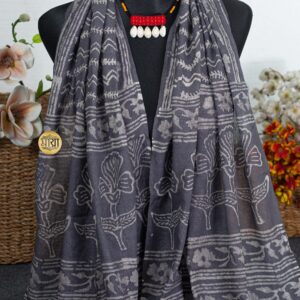 Handloom natural dye scarf