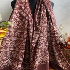 Handloom natural dye scarf