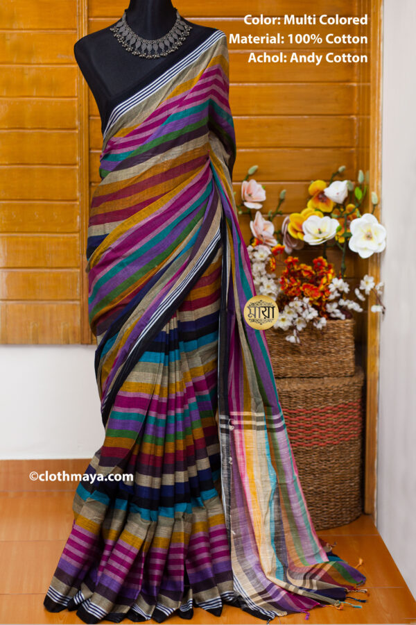 Handloom Soft Cotton Andy Achol Shari