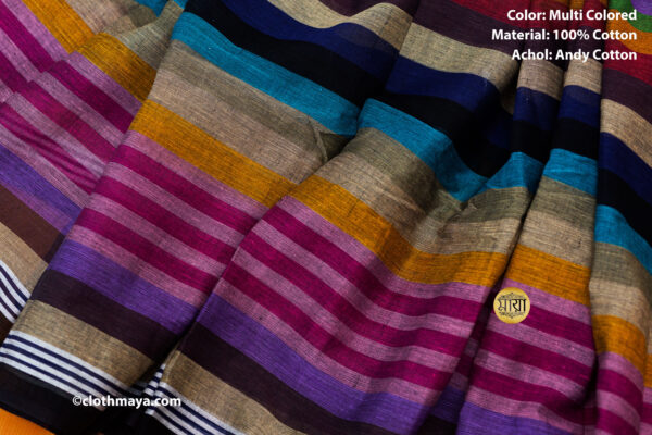 Handloom Soft Cotton Andy Achol Shari - Image 4