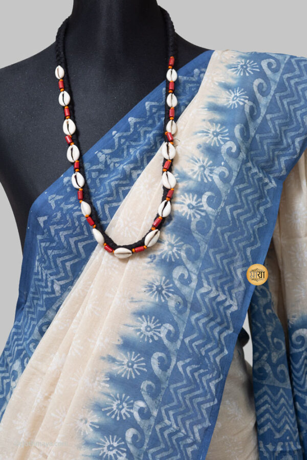 Handloom Soft Cotton Natural Dye  Shari - Image 2