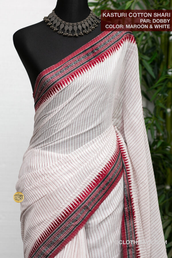 Handloom Kasturi Cotton Shari - Image 7