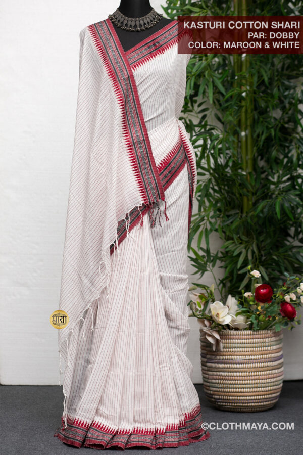 Handloom Kasturi Cotton Shari - Image 5