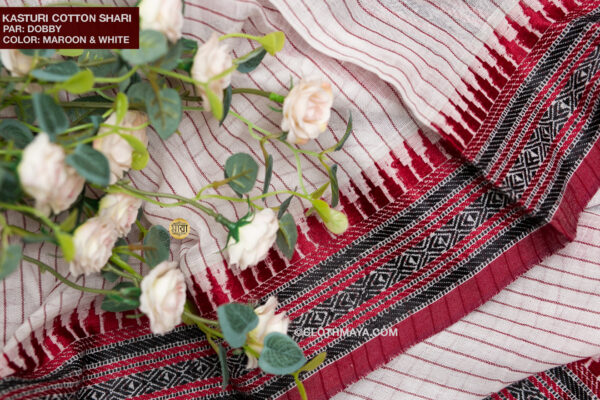 Handloom Kasturi Cotton Shari - Image 3