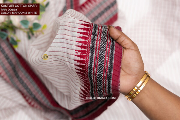 Handloom Kasturi Cotton Shari - Image 8