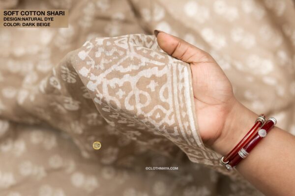 Handloom Soft Cotton Shari - Image 7