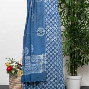 Handloom Natural Dye Cotto Shari