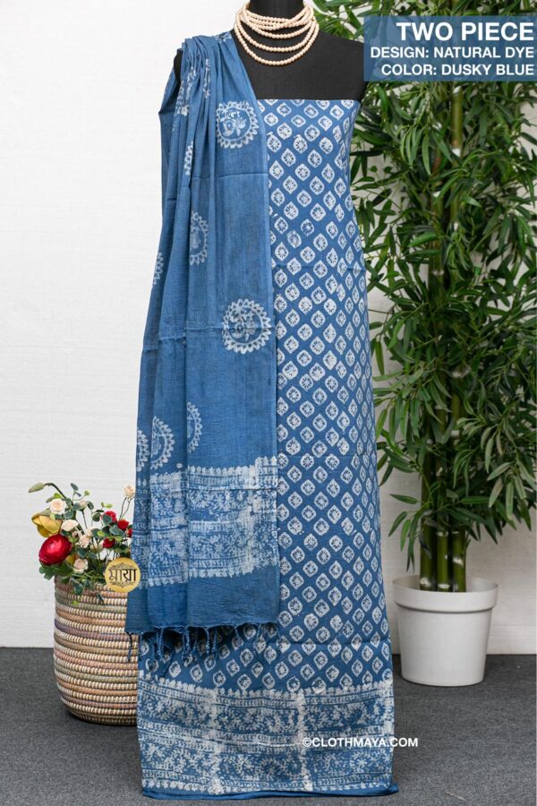 Handloom Natural Dye Cotto Shari