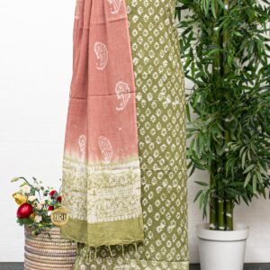 Handloom Natural Dye Cotto Shari