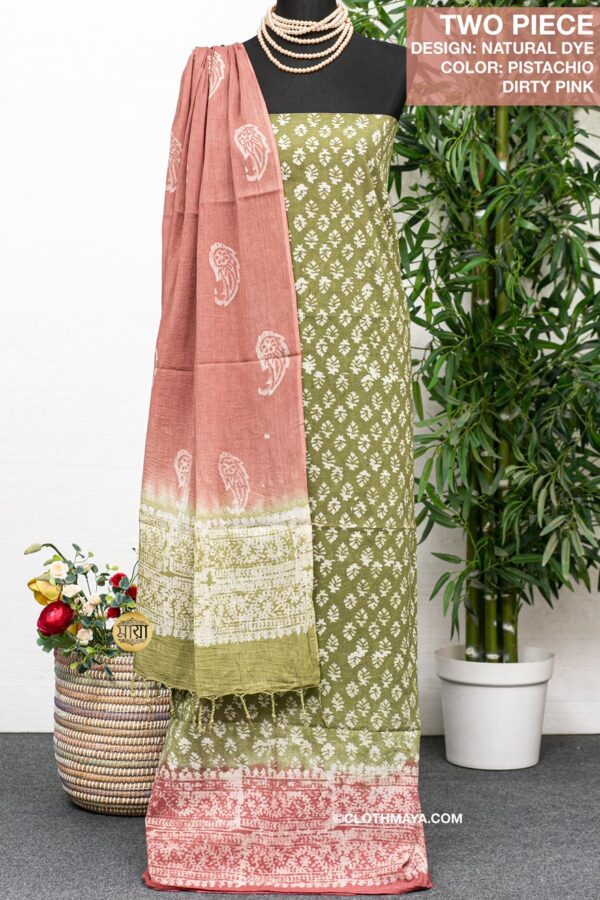 Handloom Natural Dye Cotto Shari
