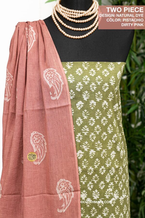 Handloom Natural Dye Cotton Two pices - Image 2